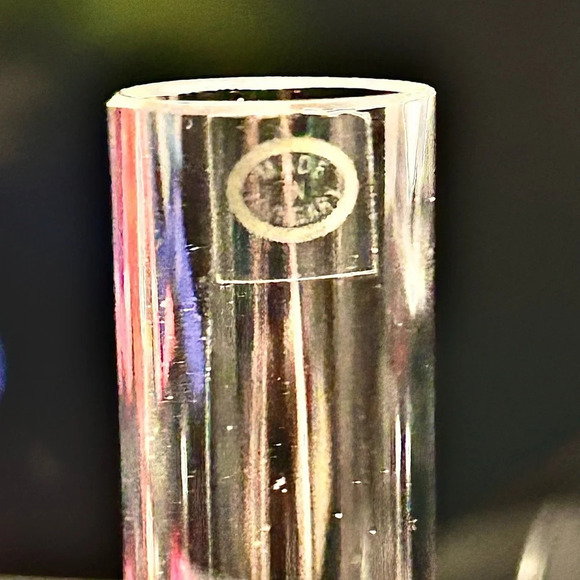 Vintage - Designs Clear Glass Bud Vase 12 inches tall - Picture 2 of 5